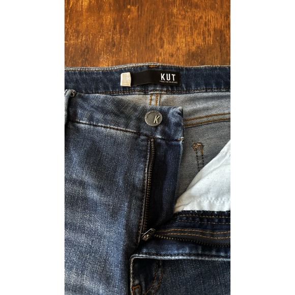 KUT From The Kloth Maggie Wide Drape Leg Jeans Size 14 - Picture 4 of 9